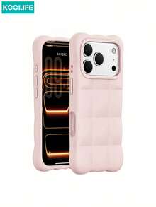 Casing HP KOOLIFE Silikon TPU 3D Motif Awan Warna Polos Tahan Benturan, Kompatibel dengan iPhone 18 Pro/18 Pro Max/17 Pro Max/16 Pro Max/15 Pro Max/14 Pro Max/13 Pro Max/17 Pro/16 Pro/15 Pro/14 Pro/13 Pro/17/16/15/14/13, Unisex, Cocok untuk Penggunaan Harian, Pilihan Hadiah Liburan yang Sempurna - Berwarna merah muda - View 1