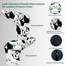 Sarung Kepala Stik Golf Panda Lucu, Sarung Putter Golf; Aksesori Golf; Bahan Tahan Lama Cocok Untuk Stik Golf Terbaik Anda - Putih - View 3