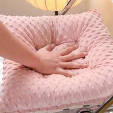 1pc Thickened Bean Plush Seat Cushion, Office Chair Pad, Dining Table Office Dormitory Classroom Chair Cushion, Long-Sitting Stool Pad - 1PC - View 5
