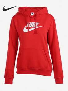 Nike/Authentic Women's Spring Logo Print Drawstring Hooded Sweatshirt DQ5776-657 - DQ5776-657 - View 1