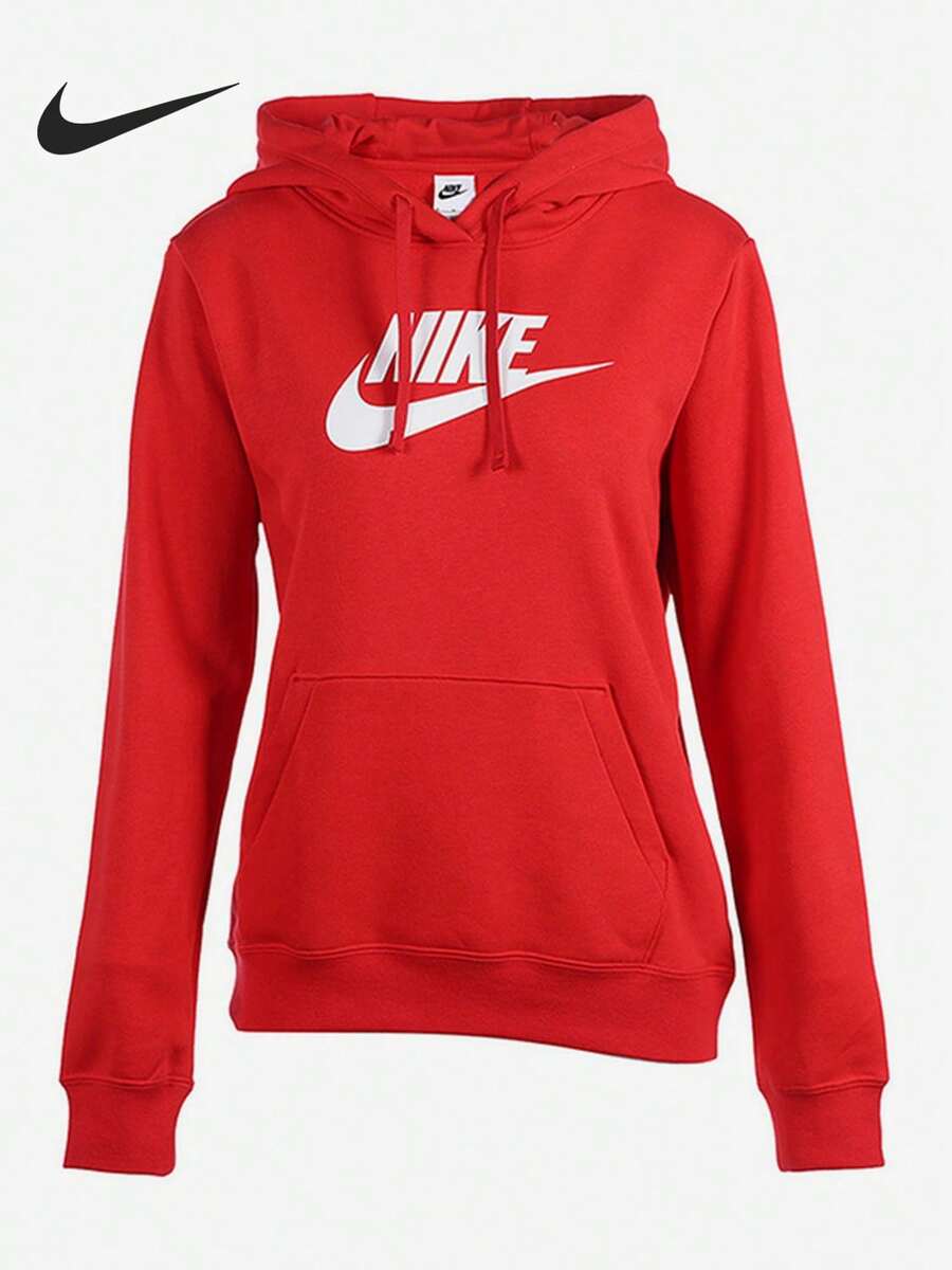 Nike/Authentic Women's Spring Logo Print Drawstring Hooded Sweatshirt DQ5776-657 - DQ5776-657 - View 1