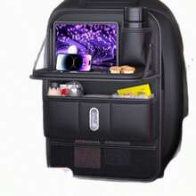 1PC Car Trash Can With Lid, Universal Mini Leak-Proof Trash Bin, Vehicle Waste Container, Car Trash Bag Dispenser, Convenient And Hygienic Car Accessory, Door-Mounted Storage Organizer, Car Accessory, Automotive Interior Accessory, Car Essential. - Multicolor - View 4