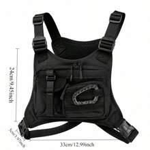 NYXIA Tactical Chest Bag Men's Vest Bag, EDC Anti-Theft Chest Bag Running Front Chest Bag Sports Vest Bag, Multi Pocket Multifunctional MOLLE Bag - 彩色 - 查看 10