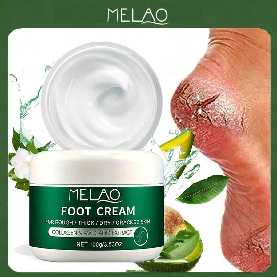 Krim Kaki Kolagen MELAO, Untuk Tumit Pecah-pecah dan Kulit Mati, Formula Ekstrak Alpukat Memperbaiki Kaki Kering, Perawatan Kapalan Semalaman, Melembutkan Kulit Kasar - Rose - View 1