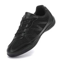 Black Mesh Cheerleading Shoes For Women, Sports Training Dance Ballet Gymnastics Tumbling Flexible Sneakers - Black - View 11