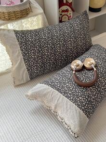 3-Piece Hollow Lace Duvet Cover Set, Soft And Comfortable Bedroom Bedding, Lace Design With Cute Floral Pattern, Breathable And Soft All-Season Bedding Set, Includes 1 Duvet Cover And 2 Pillowcases, No Filling, Suitable For Dorm, Bedroom And Home Use, Multiple Size Options - Black - View 7