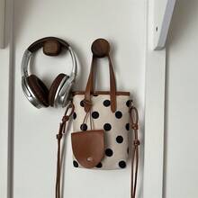 Shoulder Handbag Polka Dot Decor Commuter Personalized Coin Purse Birthday Gift Graduation Season Commuter Bag - Multicolor - View 8