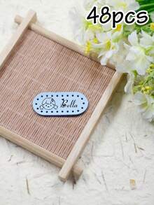 12/24/48pcs Custom Name Labels,Personalized Name Labels,Customized Labels,Customizable Birthday Gifts,Name Tags,Suitable For Sewing On Garments,Quilts,Backpacks,Hats,Birthday Gifts,Anniversaries,Friends,Mother,Family - Style a - View 8