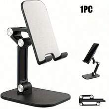 Portable Adjustable Desktop 3-Fold Phone Stand, Compatible With 4.7-10 Inch Phones And Tablets, Suitable For Office, Bedroom, Kitchen, Bathroom, Outdoor And More - Multicolor - View 4