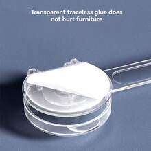 1Pc/3/5/7/9/11Pcs Transparent Long Lock - No Drilling Adjustable Drawer, Cabinet And Refrigerator Door Lock, Anti-Theft, Multi-Angle Flexible Design, Suitable For Various Home Scenarios - Transparent - View 7