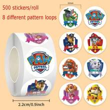 Panini 500pcs/Roll Cartoon Fun Creative Decorative DIY Stickers - Fun Classic Animation Round Stickers, PVC Waterproof No Residue, Handmade Decoration Accessories - Planner Scrapbook Stickers - Suitable For Notebook, Guitar, Water Cup, Luggage, Skateboard And Other Material Surfaces - Random Styles - View 15