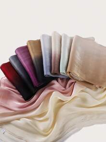 1pc Women's Gradient Shiny Scarf, Fashion Elegant New Headscarf, Lightweight Shawl - A - View 3