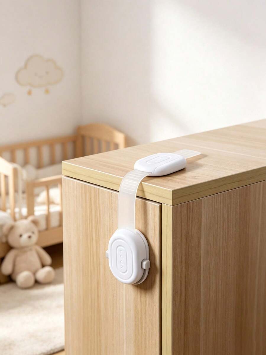 8/6/4/2pcs Baby Lock, Protective Drawer Lock, Baby Anti Pinch, Multifunctional Baby Anti Opening, Refrigerator Cabinet Door Lock, Cabinet Lock - Multicolor - View 1