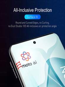3 عبوات من فيلم حماية الشاشة من الهيدروجيل متوافق مع Moto Edge 70 60 60 Pro 60 Fusion 50 50 Pro 50 Fusion 50 Neo 50 Ultra 40 Pro 40 Neo، فيلم حماية شاشة ناعم، فائق الوضوح، مضاد للخدش، مضاد للبصمات، تغطية كاملة، ليس زجاج - شفاف - مشاهدة 6