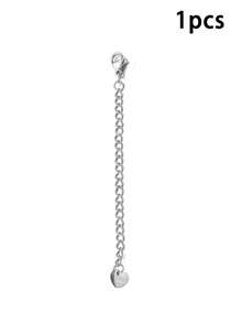 1/3/6pcs Rantai Perpanjang Liontin Hati Berlapis Emas 18K dari Stainless Steel, Proses Elektroplating Vakum - Sangat Tahan Lama dan Indah, Cocok untuk Kalung, Gelang, Gelang Kaki, dan Perhiasan DIY Lainnya, Tersedia dalam Warna Emas/Perak - Label berbentuk hati - View 19