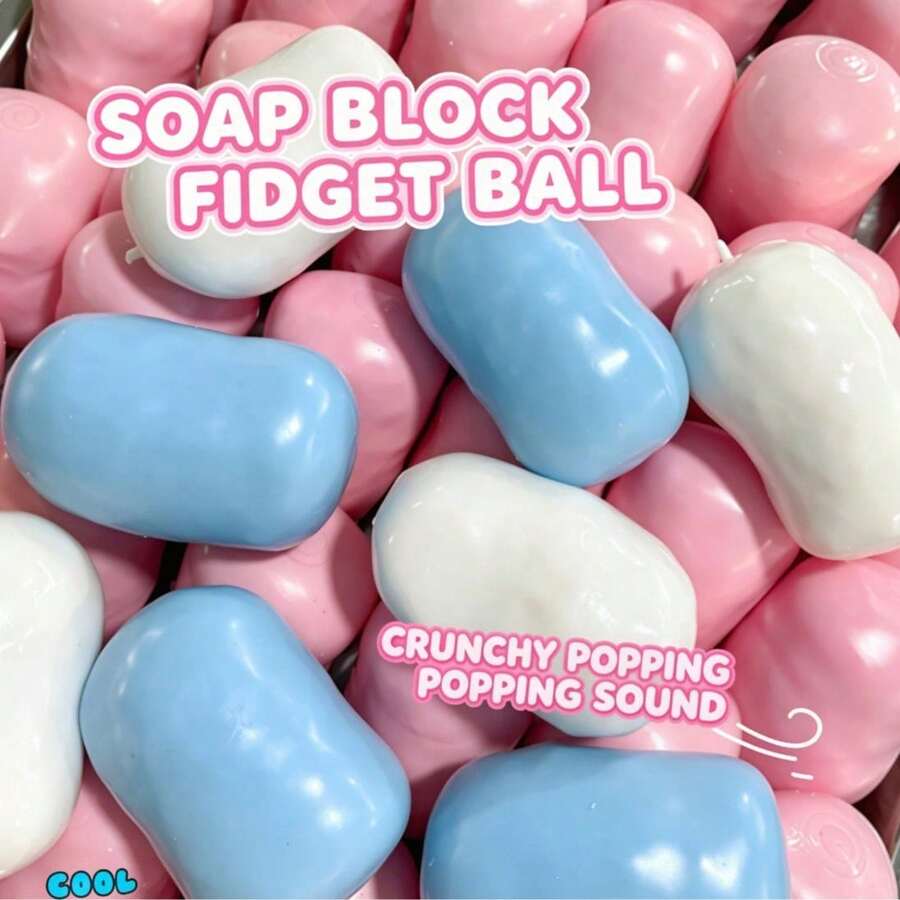 Crispy Soap Block Squishy Toy, Moldable Slow Rebound, ASMR Sensory Stress Relief Squeeze Toy, Suitable For Teens And Adults