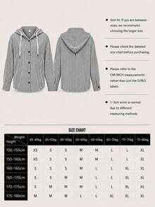 Autumn Versatile Striped Long Sleeve Ruched Loose Breathable Hooded Shirt Back To School - Black and White - View 7