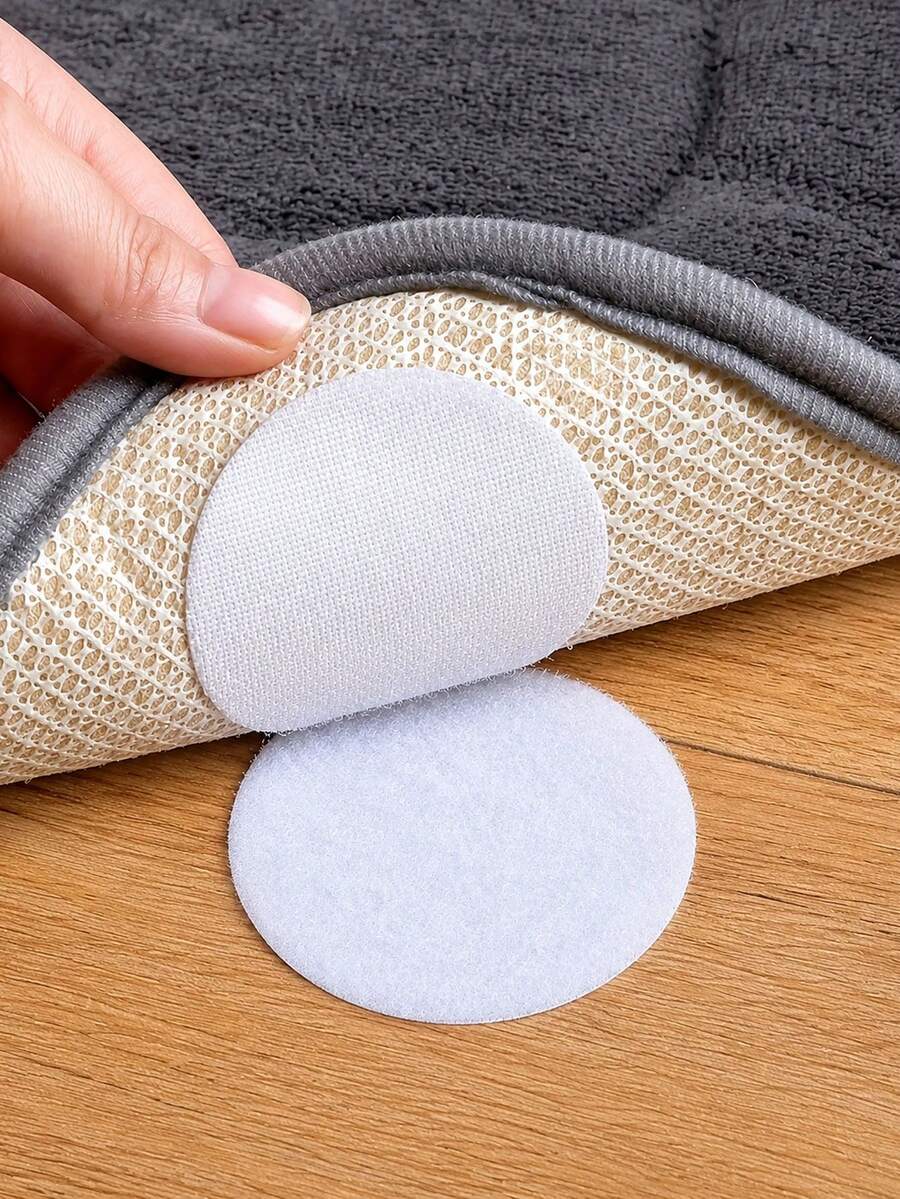 100pcs Strong Self-Adhesive Fastener Dot Stickers, Reusable Self-Adhesive Hook And Loop Tape, Non-Slip Pad Adhesive Tape, Suitable For Carpets, Bed Sheets, Mattresses, Sofa Cushions, Rugs And Other Items Needing Fixation, Designed To Prevent Slipping, Strong Backing Adhesive, No Residue Easy Removal, Carpet Non-Slip Stickers (100/60/20/2pcs) Optional - Multicolor - View 1
