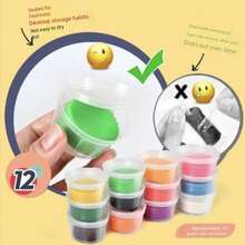 Children's Dinosaur Clay Set, Modeling Clay With Multiple Dinosaur Shaped Molds And Pressing Tools, Develops Children's Fine Motor Skills And Creative Ability. Suitable For Home Desktop Crafts, Outdoor Picnic Play, Parent-Child Interaction DIY, Perfect Gift For Christmas, Halloween, Birthday Party. - Multicolor - View 12