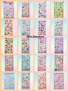 Colorful 3D Epoxy Resin Stickers - Solid Stickers - Cute Animal Series, Exquisite Appearance, 3D Design, Waterproof Self-Adhesive Decorative Stickers, Comfortable Touch, Strong Decorative Atmosphere, Suitable For DIY Decoration, Toys, Instruction Manuals, Diaries, Notebooks, Laptops, Phone Cases, Etc. - Multicolor - View 17