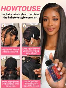 Lem Ekstensi Rambut 6/3/1pc - Lem Ekstensi Rambut Multifungsi, Perekat Cepat 30ml - Tak Terlihat, Lem Renda Anti Jamur, Cocok Untuk Wig Dan Bulu Mata (Perekat Kuat, Tahan Air) Alat Ekstensi Rambut Perekat Cair Lem Perekat Tak Terlihat Profesional - MultiWarna - View 3