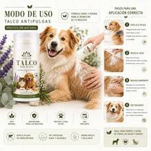 Organic Dry Bath Talcum Powder For Dogs, Cats And Ferrets 125g. - HERBAL NORMAL SKIN 125 GR - View 4