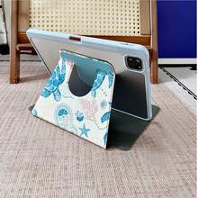 1 Peça Capa Protetora para Tablet com Estampa de Tartaruga, Coral e Estrela-do-Mar em Aquarela, Giratória 360°, Compatível com iPad 11, Galaxy Tab A8/A9 Plus/S6 Lite/S7/S9FE PLUS, Perfeita para Trabalho, Viagem e Uso Doméstico, Compatível com Oppo Pad, Matepad, Pad, Honor Pad, Xiaoxin Pad - Multicolorido - Visão 8