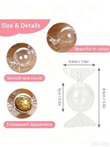 50 Pcs Candy Gift Boxes, Candy Shape, Refillable Candy Chocolate Bottles Mini Decorative Boxes, Suitable For Wedding, Birthday Party, Anniversary And Mother's Day - Multicolor - View 2