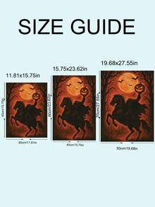 1pc Dark Academia Sleepy Hollow Headless Horseman Poster, Vintage Pumpkin Print, Gothic Halloween Decor, Bedroom Decor, Living Room Decor, Dorm Decor, Wall Art, Wall Decor, Home Decor, Room Decor, Canvas Wall Art, Poster, Framed Wall Art, Optional Frame - Horseman - View 9