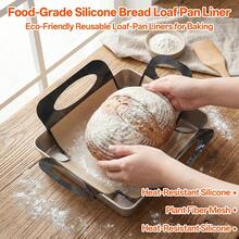Silicone Toast Baking Mat With Handle, Non-Stick Reusable Toast Baking Mat, Silicone Baking Mat, Suitable For Dutch Oven And Rectangular Toast Baking Pan, Convenient Toast Lifting Mat For Easy Removal Of Toast Bread, Smooth Surface Reusable Baking Accessory, Washable Durable Baking Mat, Suitable For Homemade Bread, Cake, Pastry, Meatloaf, No Need For Baking Parchment Paper, Home Kitchen Baking Silicone Baking Mat For Oven Use - View 13