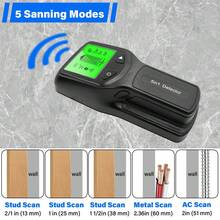 Backlit 5-In-1 Wall Scanner - Stud Finder For Wood, Metal, And AC Wire Detection - Battery Powered (Batteries Not Included) - Black - View 3