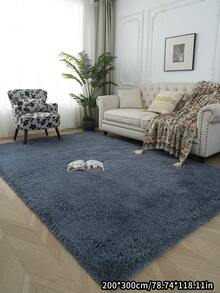 Living Room Rug Soft Fluffy Plush Carpet Bedroom Large Size Plush Rug Non-Slip High Pile Modern Indoor Carpet - Upgrade D35 Gray Long Hair - View 24