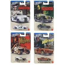 1:64 Diecast Model Car, Mattel Hot Wheels GDG83 Universal Monsters Series,  , Cockney Cab II, Rip Rod, Mummy, Wolf Man, Chevy Panel, Dracula, Collectible Gift Toy - Multicolor - View 2