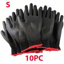 10pcs PU Coated Work Gloves, For Construction, Woodworking, Gardening, Industrial Protective Gloves, Anti-Slip, , Reinforced Grip, Suitable For Lawn Care And Outdoor Use, Hand Protection - Multicolor - View 13