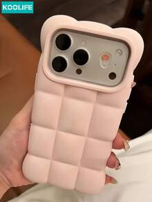 Casing HP KOOLIFE Silikon TPU 3D Motif Awan Warna Polos Tahan Benturan, Kompatibel dengan iPhone 18 Pro/18 Pro Max/17 Pro Max/16 Pro Max/15 Pro Max/14 Pro Max/13 Pro Max/17 Pro/16 Pro/15 Pro/14 Pro/13 Pro/17/16/15/14/13, Unisex, Cocok untuk Penggunaan Harian, Pilihan Hadiah Liburan yang Sempurna - Berwarna merah muda - View 2