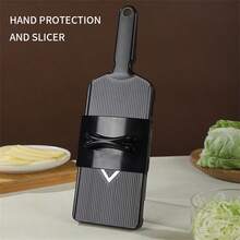 2pcs Set (Slicer + Hand Guard) 6 Colors Available V-Shaped Handheld Fruit And Vegetable Slicer, V-Shaped Sharp Blade With Slicing, Shredding, And Peeling Functions, Suitable For Cabbage And Chinese Cabbage Shredding, Potato And Cucumber Slicing And Peeling, Carrot Shredding, Fruit Slicing, Easily Make Refreshing Salad Ingredients, Lightweight Handheld Operation, Universal For Home Kitchen Meal Prep And Light Meal Making, Simple And Practical Fruit And Vegetable Cutting Kitchen Tool - Multicolor - View 19