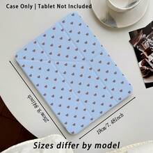 Heart Pattern Painted Effect Tablet Protective Case With Stand, Compatible With Honor 8/9/10/X8/X8A/X9/X8Pro/X9Pro, MatePad SE 11 Inch/MatePad 11 Inch/11.5 Inch, MatePad Pro, Apple 10th/11th Gen 2025 (A16), Galaxy Tab A7/A9 And Other Popular Models - Style 37 - View 3