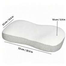 Memory Foam Cervical Pillow With Slow Rebound, Suitable For People Sleeping On Their Side, Back, Or Stomach. A Nape Pillow For Napping During Travel Or Office Work, A Pillow For Bedding, Detachable And Washable Pillowcase, Suitable For All Seasons - 1PC - View 3