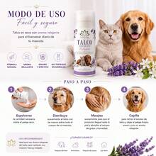 Organic Dry Bath Talcum Powder For Dogs, Cats And Ferrets 125g. - AROMA SANTAI 125 GR - View 4