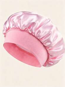 2pcs/Set Silk Sleep Cap, Women's Double Layer Satin Lining, Soft Elastic Band, Suitable For Curly Hair Sleep, Vacation, Holiday - Multicolor - View 18