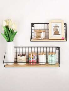1/2pcs Makeup Storage Box Set, Bathroom Cosmetic Organizer, Cosmetic Storage Jar With Bamboo Lid Dispenser Bottle - Multicolor - View 7