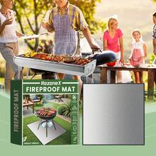 Outdoor Bbq Mat Floor Outdoor 40x40inches Fireproof Protector Mat Camping Heat Resistant Fireproof Mat Anti-Slip Reusable Oilproof Waterproof Moisture‑Proof Fireplace Mat - Outdoor BBQ Mat Floor - View 3