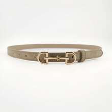 1pc/3pcs New Women's Leather Suede Belt, Thin Belt, Horseshoe Buckle, Versatile Ins Style, Suitable For Jeans, Dresses, Perfect For Dating/Daily Commute/Holiday Gift - Multicolor - View 7