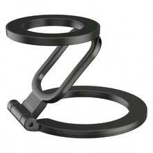 1pc Double-Sided Magnetic Ring Buckle Phone Holder, Holder Style Magnetic Grip, 360 Degree Rotation, Foldable Ring Holder, Suitable For Various Types Of Mobile Phone Car Phone Holders - A - View 9