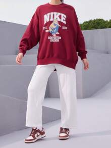 Nike Authentic Baru Kaos Sweatshirt Rajut Hangat Longgar Gaya Amerika Wanita HV1742-677 - HV1742-677 - View 2