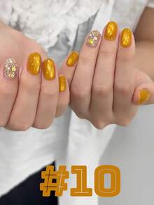 MISS SHAKA 10ml Summer Autumn Nails Halloween Nails High-Dentisy Blue Gold Red Glass Bead Cat Eye Gel Nail Polish Time Flower Sequence 10 Colours A Set Of Bright Multi-Colour Nail Polish Gel Whitening Popular Versatile Nail Salon Home DIY Nail Supplies - Multicolor - View 10