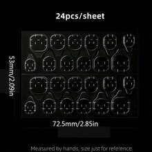24-2400pcs Waterproof Pink Breathable Nail Stickers, Strong Adhesive False Nail Patches - Upgraded Version - View 8