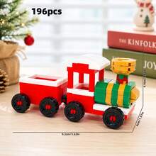 Christmas Building Blocks Set, Christmas Tree, Christmas Train, Santa Claus, Christmas Reindeer, Children's Building Blocks Set, Suitable For Home Decor, New Year Gift, Party Gift, Christmas Gift - JH Multi-color Christmas Set - View 13