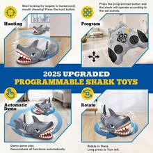 Shark Toy For Kids, Shark Toys For Boys And Girls, Sensory Fidget Toy, Ocean Animal Toy, Party Favors And Goodie Bag Stuffers, Back To School Prize, Halloween And Christmas Gift For Kids - Blue - View 2