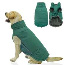Dog Winter Warm Coat With Soft And Comfortable Thick Fleece Lining, Easy To Put On And Take Off, Suitable For Snow Walking And Cold Weather, Medium To Large Dog Vest - Teal Blue - View 13